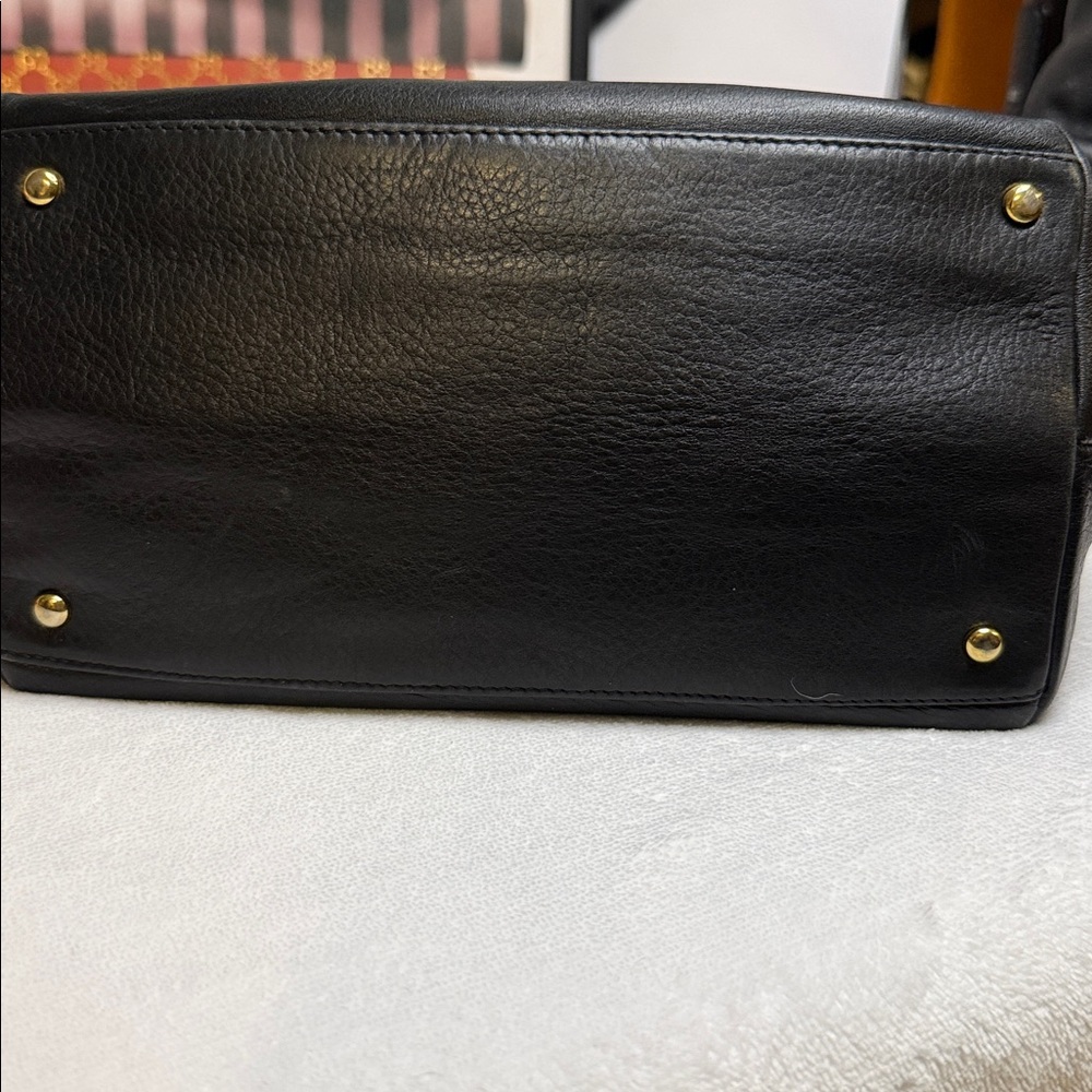 Vintage Bally Croc-Embossed Leather Crossbody Bag Gold Push-Lock Italy Classic - Picture 9 of 16